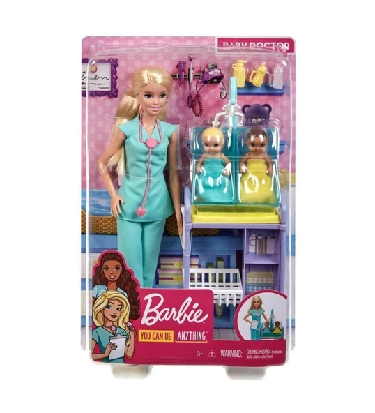 Barbie ve Meslekleri Oyun Setleri - Çocuk Doktoru DHB63-GKH23 - Resim 2