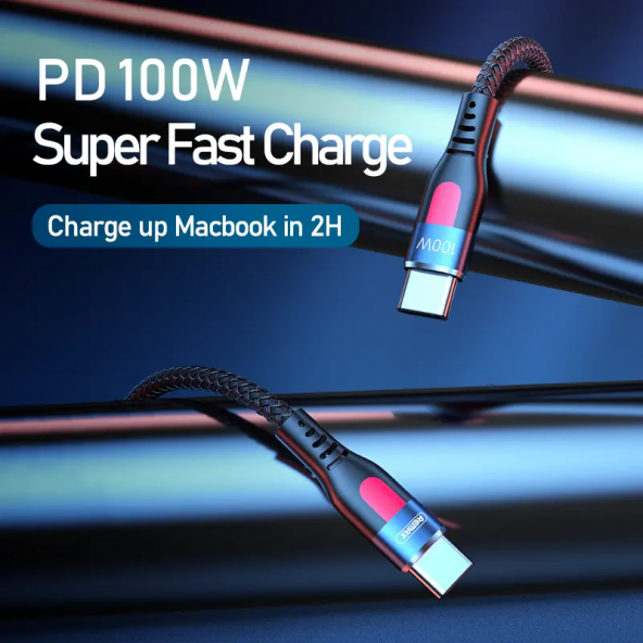 RC-187 100W 5A Hızlı Şarj ve Data Kablosu Pd (Type C) - 5