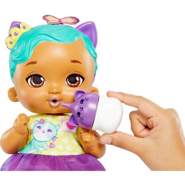 My Garden Baby Yavru Kedi Bebeğimin Bakım Zamanı: Mavi Saçlı Bebek HHL22 - 5