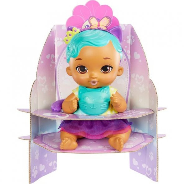 My Garden Baby Yavru Kedi Bebeğimin Bakım Zamanı: Mavi Saçlı Bebek HHL22 - 2