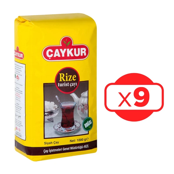 Çaykur Rize Turist Çay 1000 G x 9 Adet