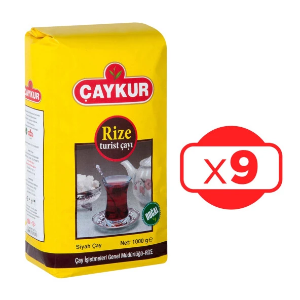 Çaykur Rize Turist Çay 1000 G x 9 Adet