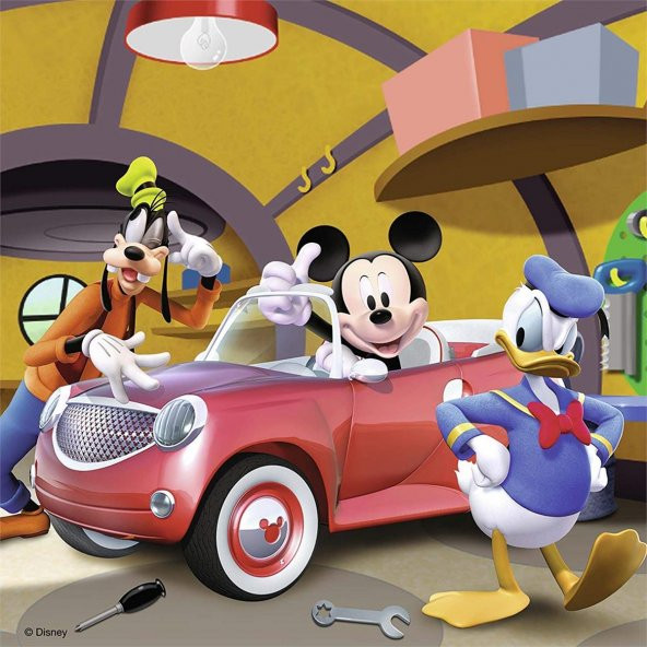 Ravensburger 3 Adet 49 Parçalı Puzzle Mickey Mouse Clubhouse Ravensburger 4 Yaş ve Üzeri Çocuk Yapbozları Serisi - 2