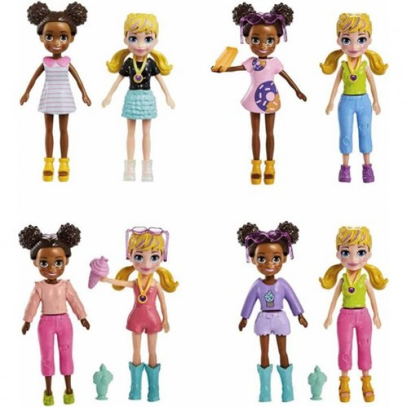Polly Pocket Minik Lezzetler Dondurma Arabası: Polly ve Shani HHX77 - 4