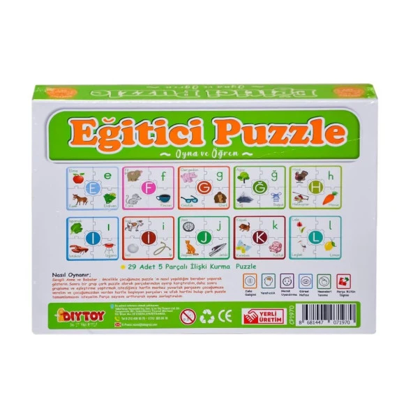 7197 Çark Puzzle Alfabe -Dıytoy - 8