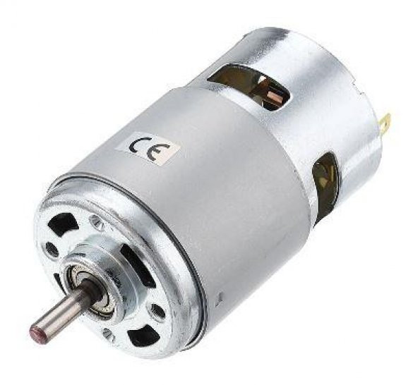 RS 775 DC Motor Rulmanlı 12-36 Volt 15000 RPM Şarjlı Matkap – CNC Motoru