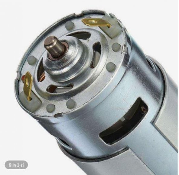 RS 775 DC Motor Rulmanlı 12-36 Volt 15000 RPM Şarjlı Matkap – CNC Motoru - Resim 6
