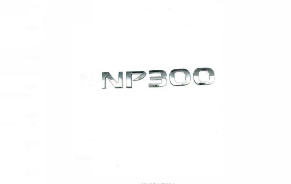 YAZI (LOGO-AMBLEM) NAVARA 2015-2019 ARKA (NP300 YAZISI)