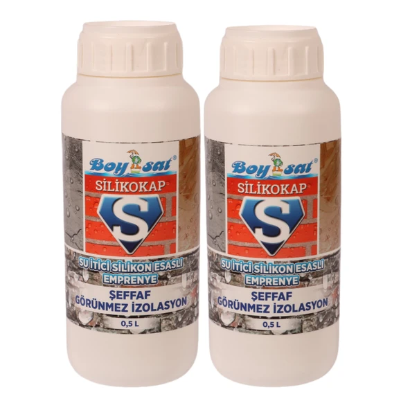 1 Lt Avantajlı Paket Silikokap Şeffaf Su İzolasyonu 500 Ml x 2 Adet ürün görseli 1