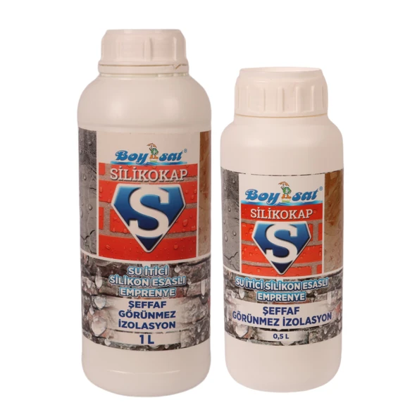 Silikonlu İzolasyon Çözüm Paketi 1.5 Lt Silikokap Şeffaf 0.5 Lt+ 1 Lt ürün görseli