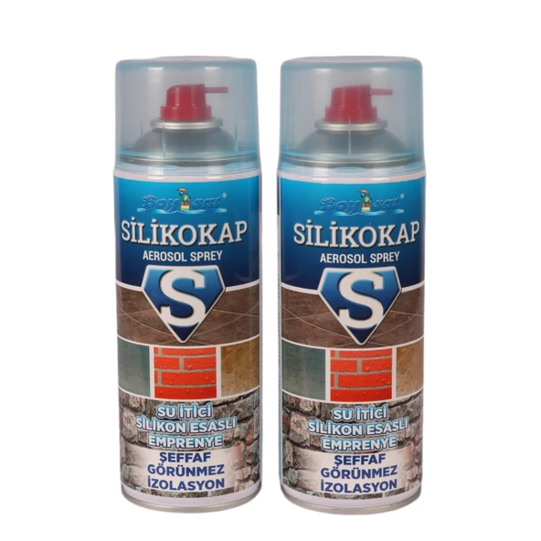 Silikokap Şeffaf Aerosol Su İzolasyon Spreyi 400 Ml x 2 Adet Fırsat Paketi ürün görseli 1