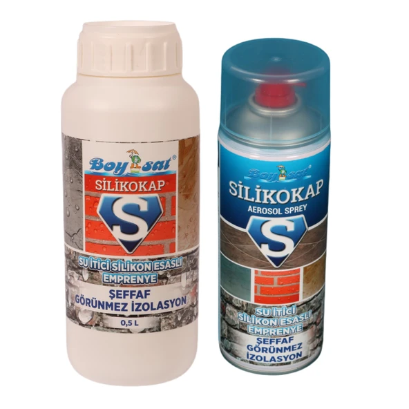 Evimin Dostu Fırsat Paketi Silikokap Şeffaf İzolasyon 500Ml + Silikokap İzolasyon Spreyi 400 Ml ürün görseli