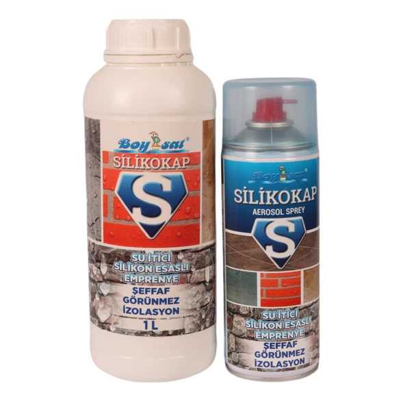 Avantajlı Fırsat Paketi Silikokap Şeffaf Su İzolasyonu 1 Lt + 400 Ml Silikokap Su İzolasyon Spreyi ürün görseli 1