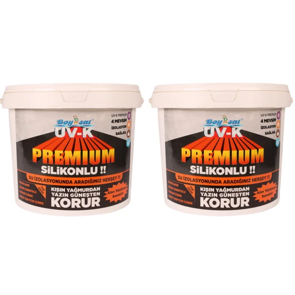 Avantajlı Yalıtım Paketi Uv-K Premium Silikonlu Su İzolasyon Boyası 3 Kg x 2 Adet 6 Kg ürün görseli 1