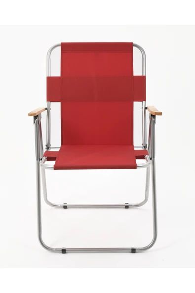 EXENT 4'LÜ Ağaç Kollu Katlanır Piknik Kamp Plaj Bahçe Balıkçı Sandalyesi - Resim 3