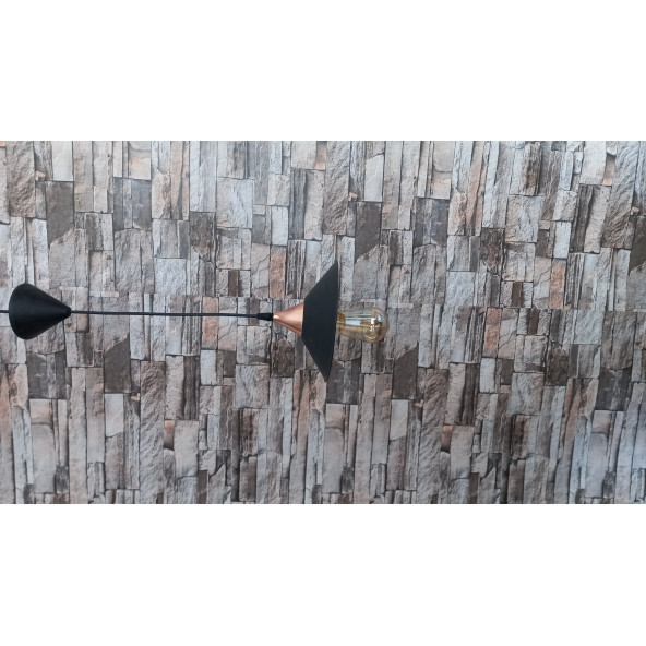 TEKLİ SAPKALI  BAKIR AVİZE