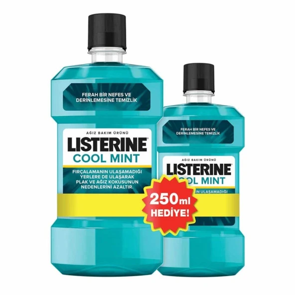 Listerine Cool Mint Gargara 500 ml + 250 ml