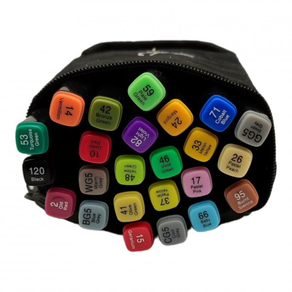 Valkyrie Touch Marker Art 24 Adet Çantalı Kalem Seti - 3