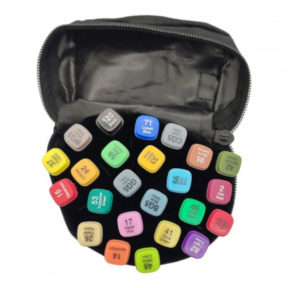 Valkyrie Touch Marker Art 24 Adet Çantalı Kalem Seti - 5