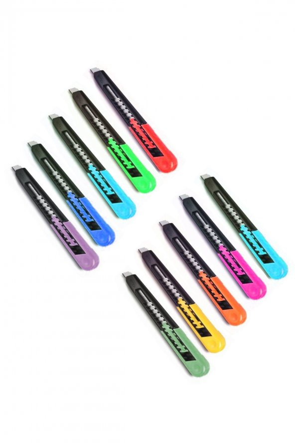 Maket Bıçağı 160x18 Mm 10 Adet Renkli