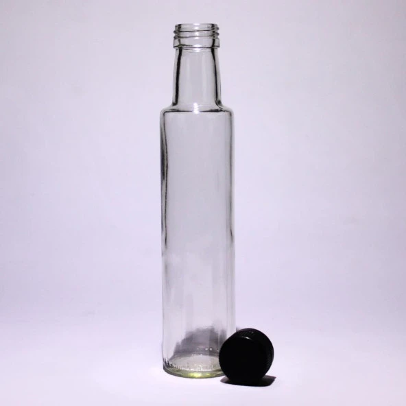 Zeytinyağı Şişesi Yağdanlık Sosluk Sirkelik 250 ml Şeffaf Dorica - 2