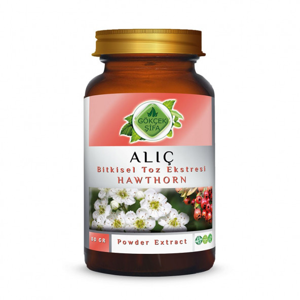 Alıç Toz Ekstresi (Crataegus Monogyna)80 gr. Cam Kavanoz
