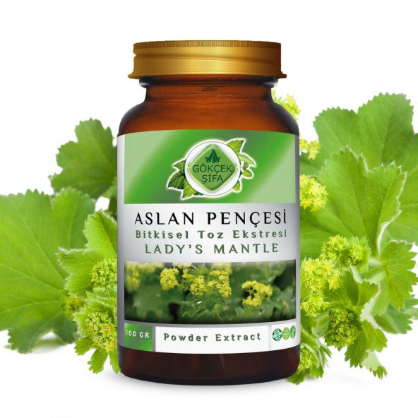 Aslan Pençesi Toz Ekstresi (Alchemilla vulgaris)100 gr. Cam Kavanoz - 2