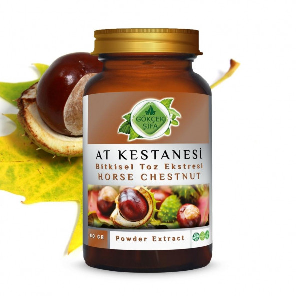 At Kestanesi Toz Ekstresi (Aesculus Hippocastanum L.)60 gr. Cam Kavanoz - 3