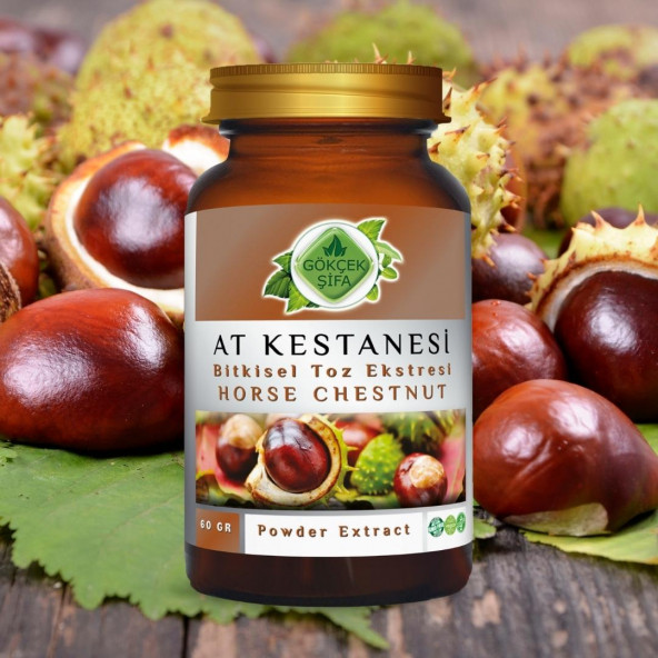 At Kestanesi Toz Ekstresi (Aesculus Hippocastanum L.)60 gr. Cam Kavanoz - 4