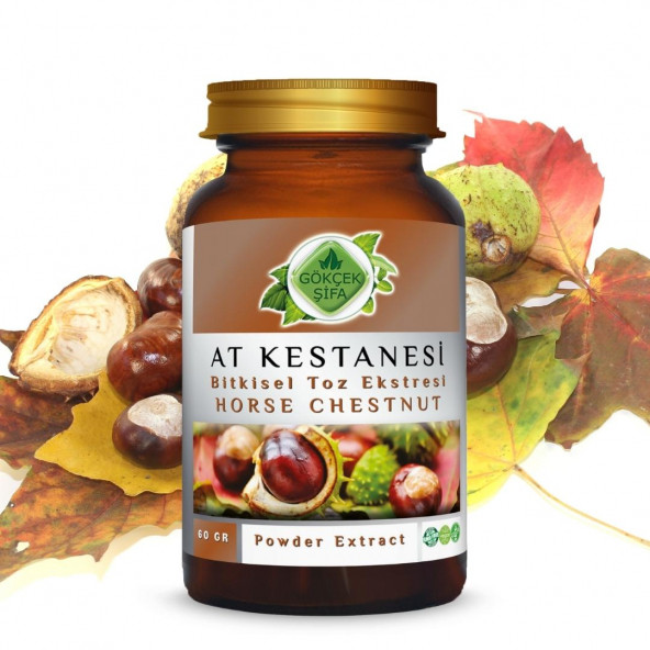 At Kestanesi Toz Ekstresi (Aesculus Hippocastanum L.)60 gr. Cam Kavanoz - 5