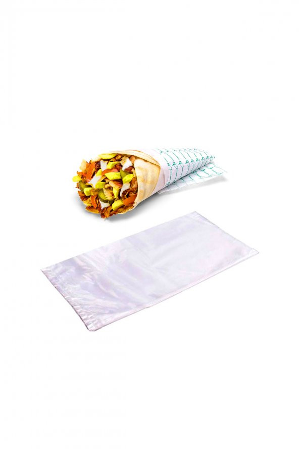 Dürümlük Poşet/Askılı Dürüm Altı Poşeti  -  14*28 500 Lü 5 Paket 2500 Adet