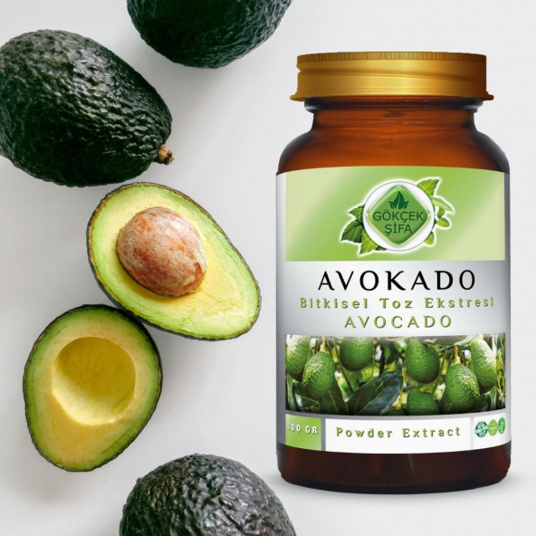 Avokado Toz Ekstresi (Persea americana)100 gr. Cam Kavanoz - 5