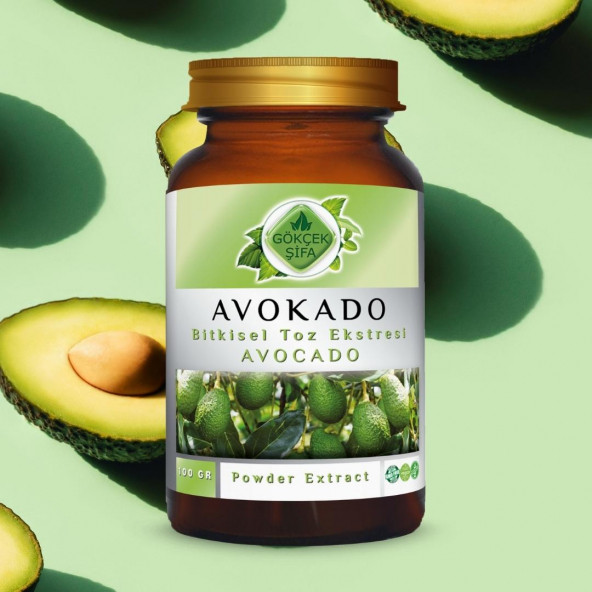 Avokado Toz Ekstresi (Persea americana)100 gr. Cam Kavanoz - 9