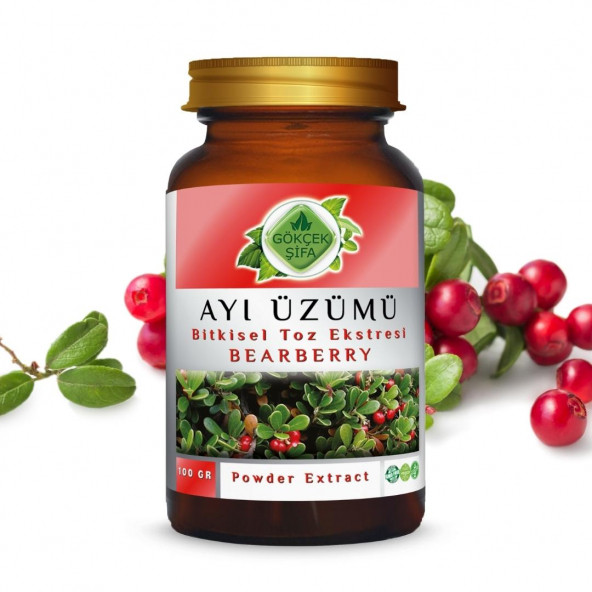 Ayı Üzümü Toz Ekstresi (Arctostaphylos Uva-Ursi)100 gr. Cam Kavanoz - 4