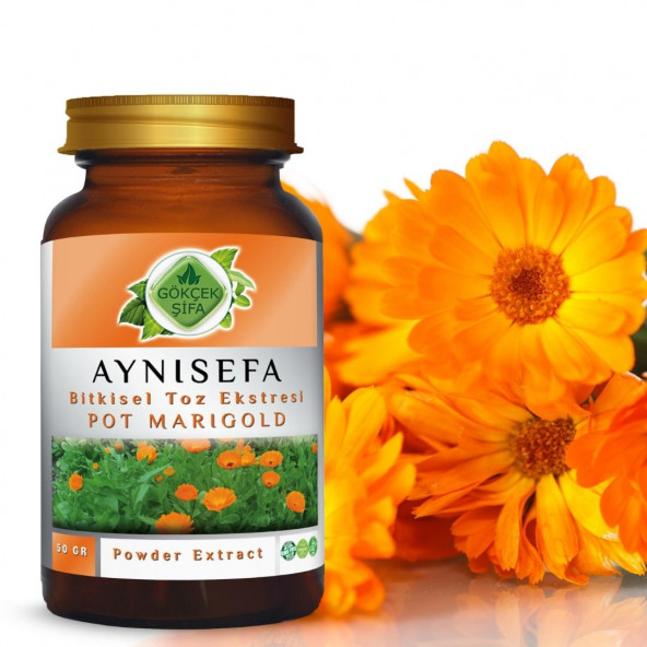 Aynısefa Toz Ekstresi (Calendula Officinalis L.)50 gr. Cam Kavanoz - 4