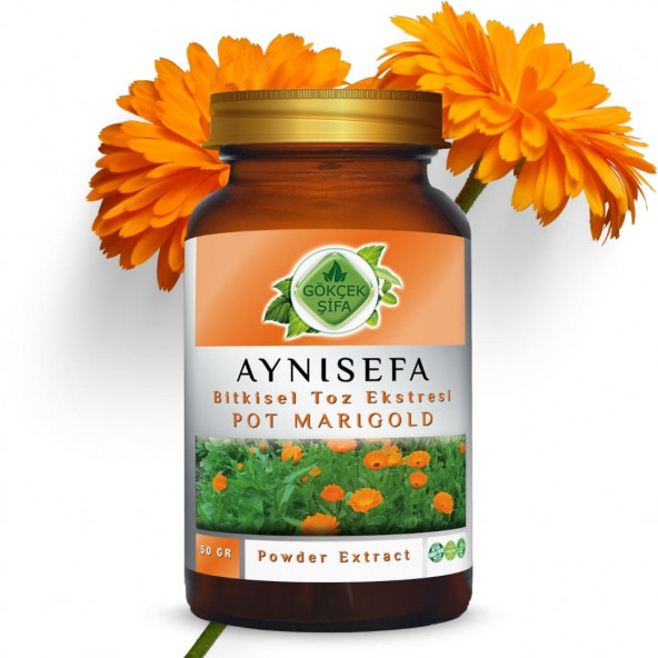 Aynısefa Toz Ekstresi (Calendula Officinalis L.)50 gr. Cam Kavanoz - 7