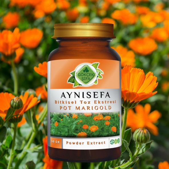 Aynısefa Toz Ekstresi (Calendula Officinalis L.)50 gr. Cam Kavanoz - 8