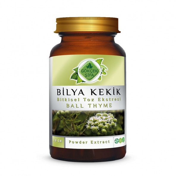 Bilya Kekik Toz Ekstresi (Thymus Vulgaris)70 gr. Cam Kavanoz - 1