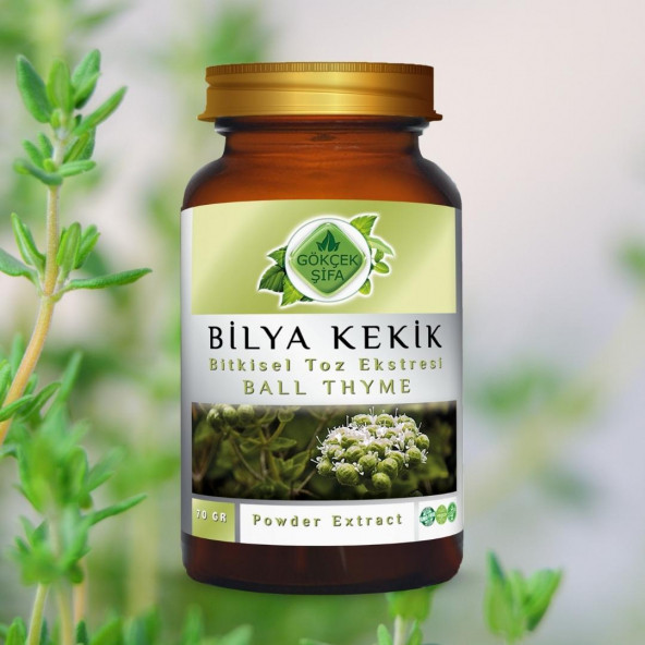 Bilya Kekik Toz Ekstresi (Thymus Vulgaris)70 gr. Cam Kavanoz - 2