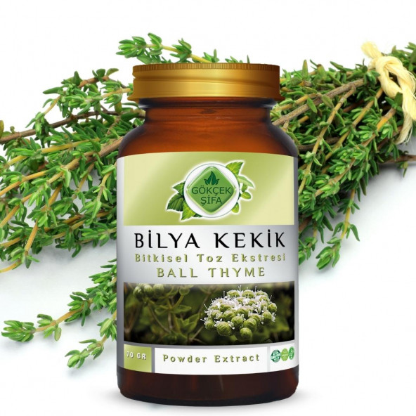 Bilya Kekik Toz Ekstresi (Thymus Vulgaris)70 gr. Cam Kavanoz - 3