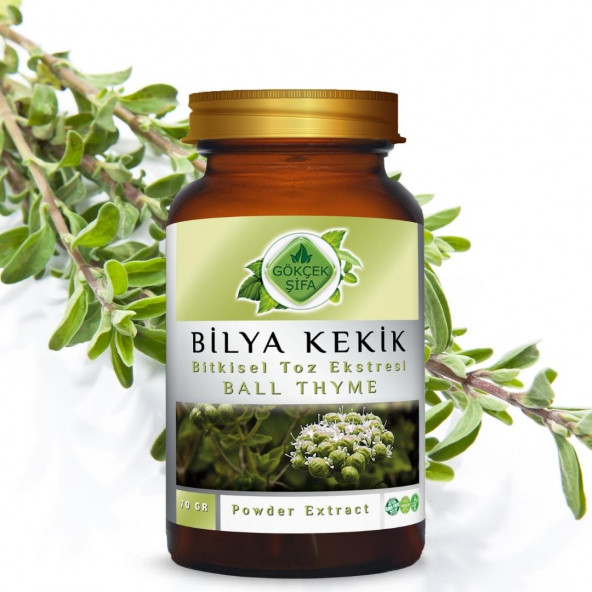 Bilya Kekik Toz Ekstresi (Thymus Vulgaris)70 gr. Cam Kavanoz - 4