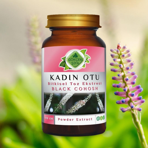 Black Cohosh (Kadın Otu) Toz Ekstresi 100 gr. Cam Kavanoz - 3