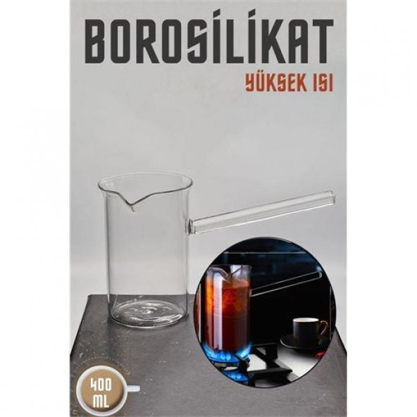 Transformacion Borosilikat Cam Cezve 400 Ml 718372