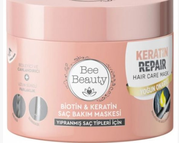 Bee Beauty Biotin & Keratin Saç Bakım Maskesi 300 ml