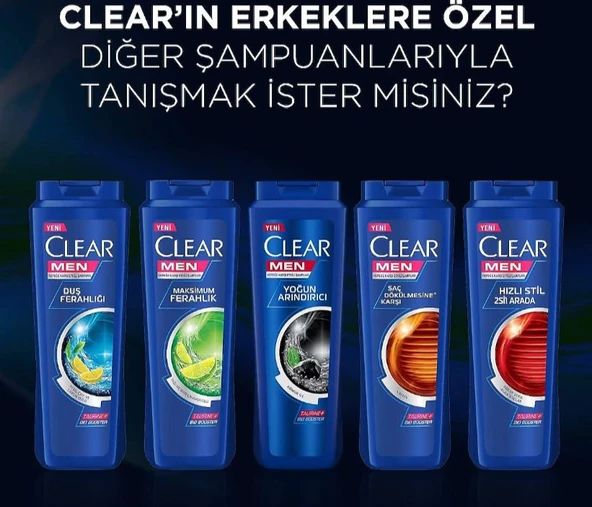 Clear Men Cool Sport Menthol Erkek Şampuanı 600 Ml - 9