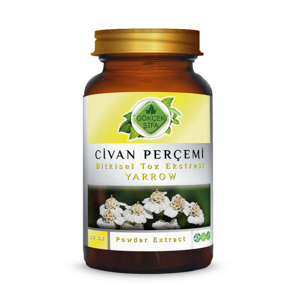 Civan Perçemi Toz Ekstresi (Achillea Millefolium L.)80 gr. Cam Kavanoz