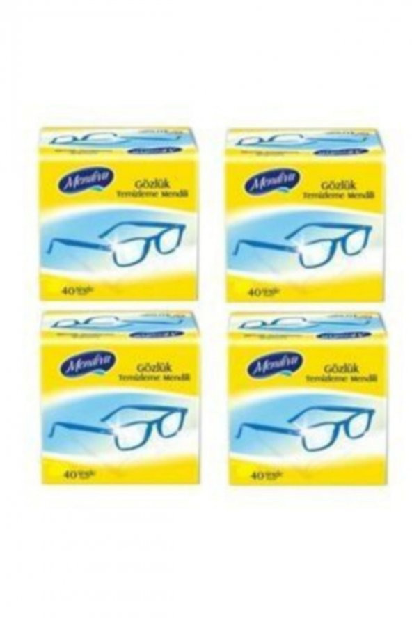 Gözlük Ve Cam Ekran Temizleme Mendili 40lı 4 Paket Ts0820029