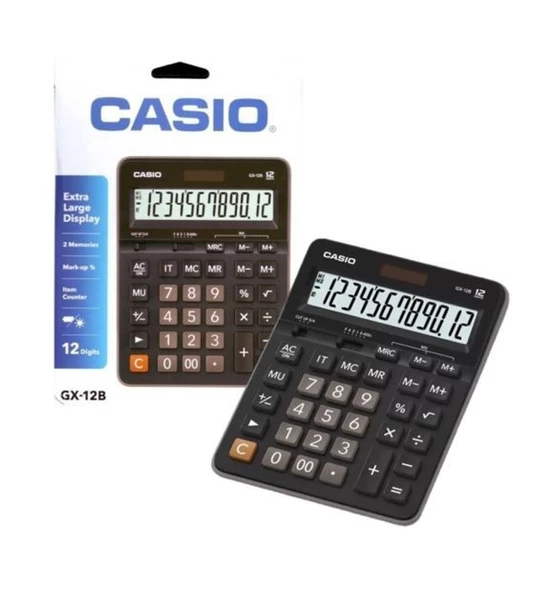 Casio GX-12B 12 Haneli Masaüstü Hesap Makinesi - 2