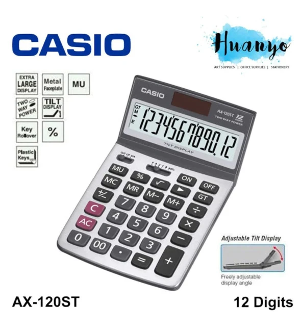 Casio AX-120ST Masaüstü Hesap Makinesi