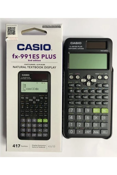 Casio Fx-991ES Plus 2. Versiyon Siyah 417 Fonksiyonlu Bilimsel Hesap Makinesi - 2
